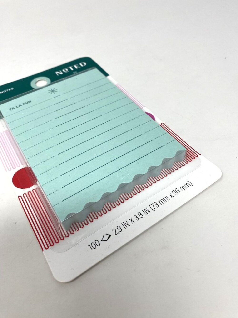 Noted by Post-it® Sticky Notes Green Lined Mini List Notes Sticky Note Pad - Picture 4 of 7